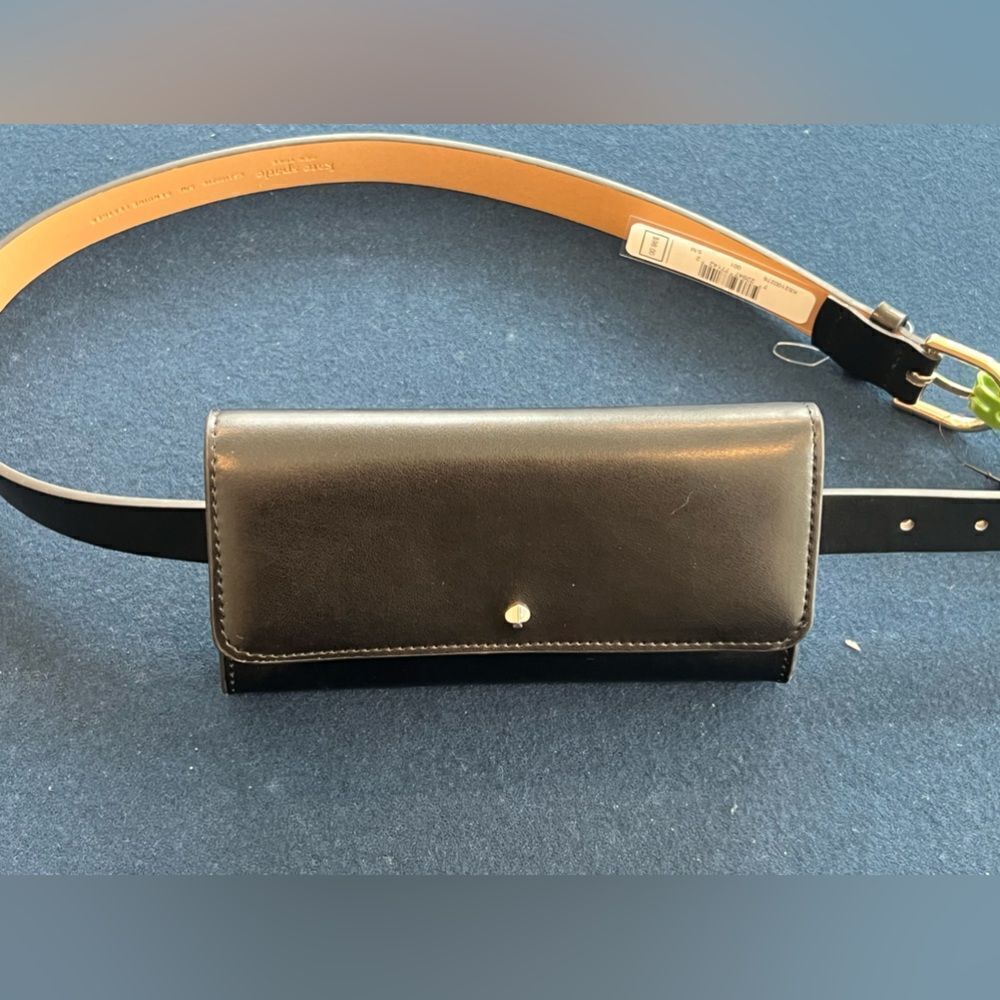 **"Kate Spade New York Leather Belt Bag – Classic Black (Size S/M)"** - Picture 3 of 9